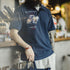 Men’s Retro Embroidered Knit Polo Shirt – Summer Lapel Short Sleeve Tee